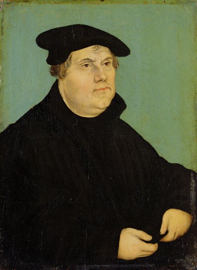 Portrait de Martin Luther (1483-1546) après 1532 - Lucas studio of Cranach